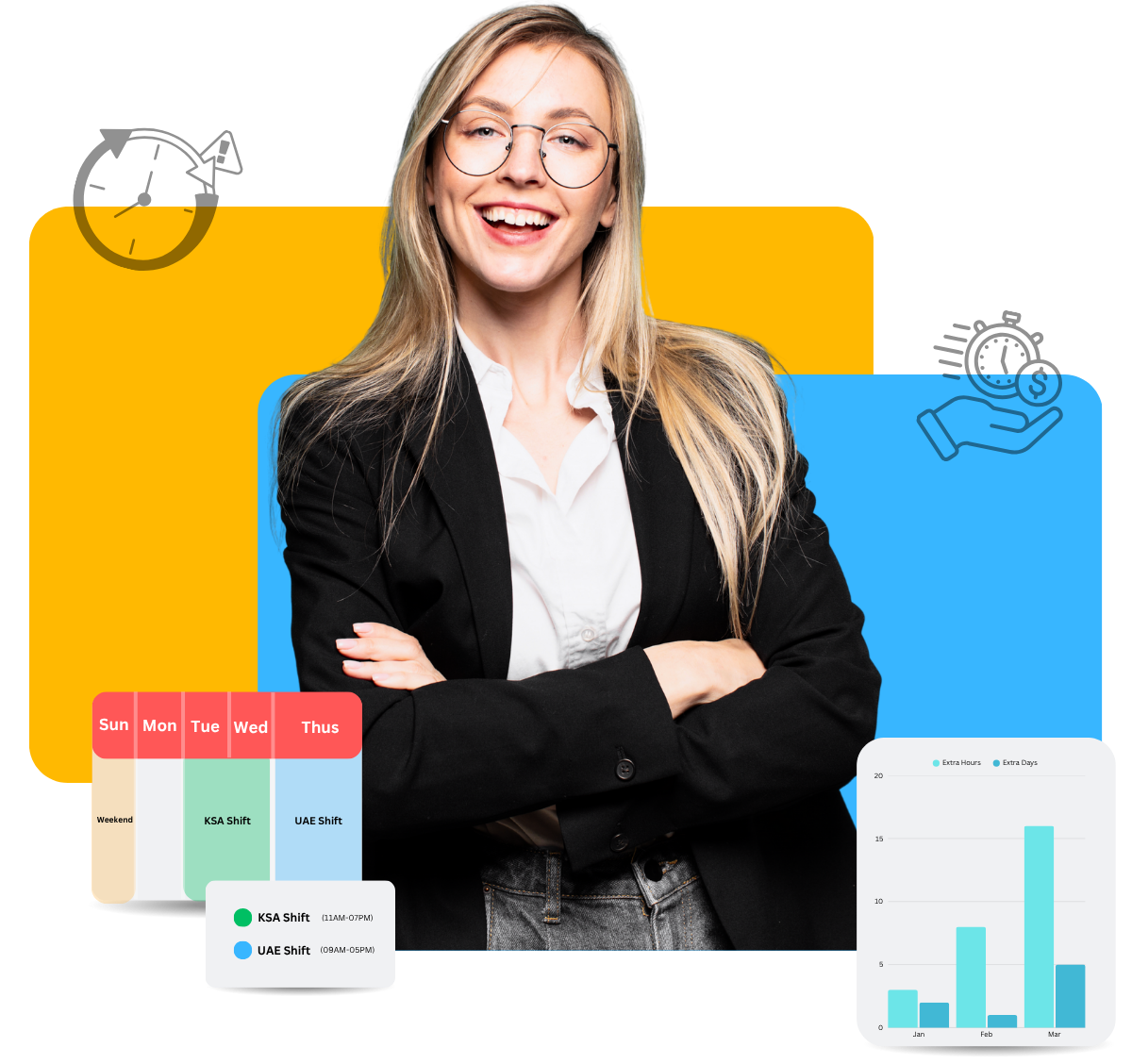overtime management made smart with SmartHCM AI HR software.