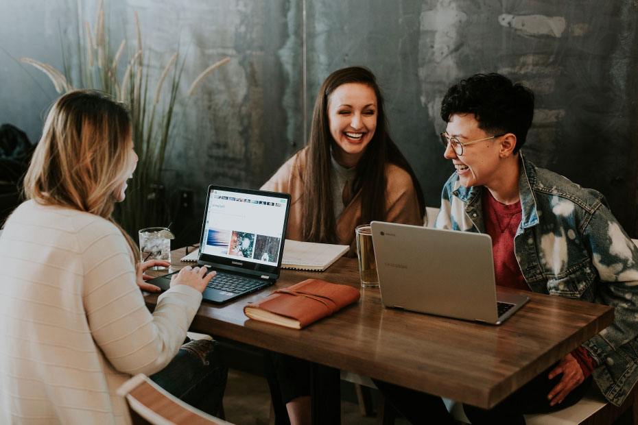 Group of professionals working in a lively environment and manage HR hassle free